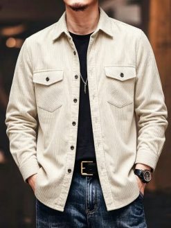 Men’s Casual Corduroy Overshirt
